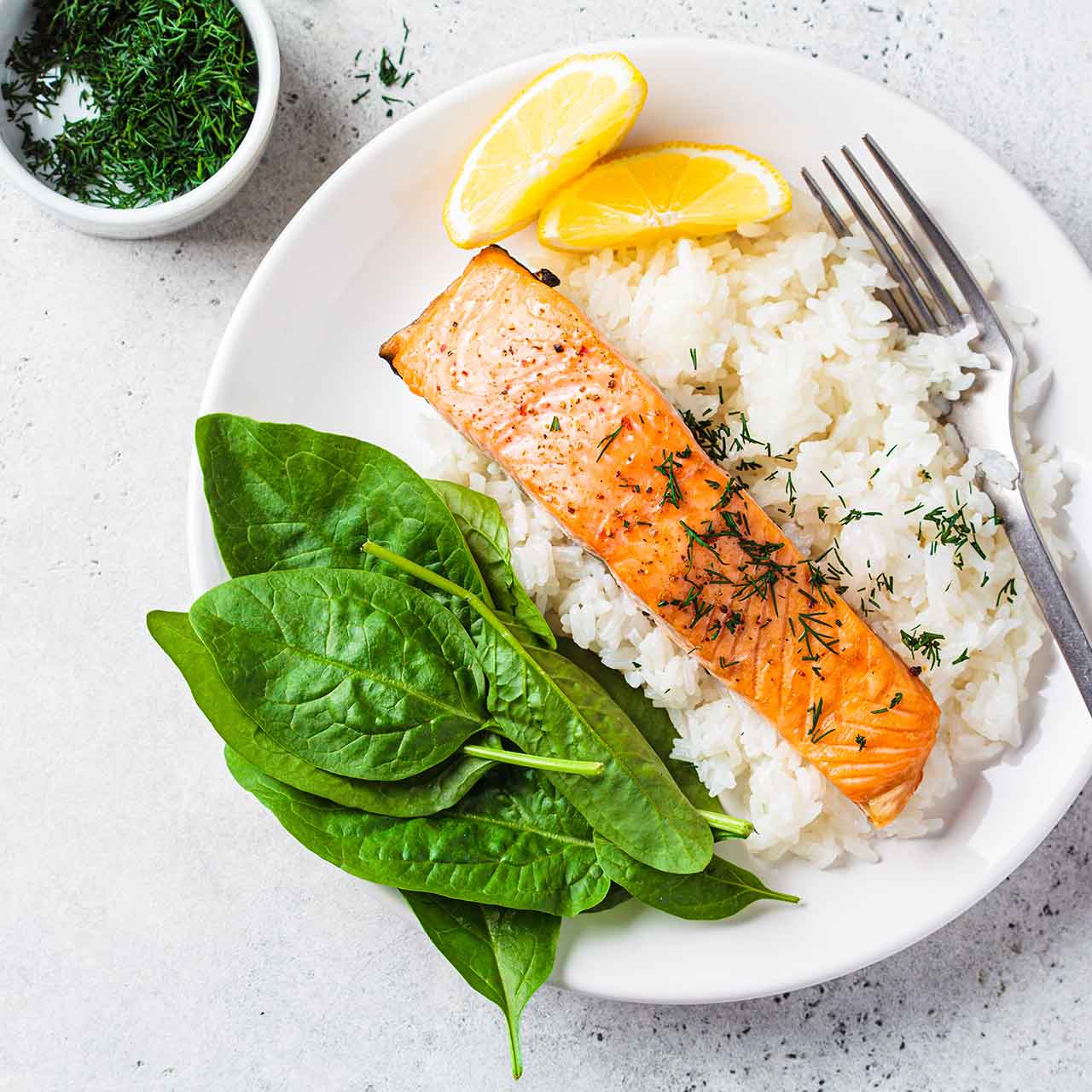 Lachs-Reis